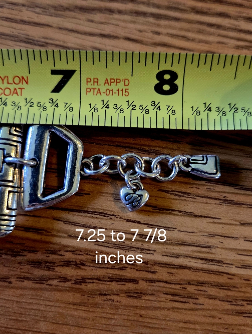 BRIGHTON "Nexus" Vintage Silver Geometric Link Bracelet BOHEMIAN! - Picture 10 of 12